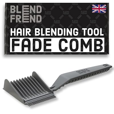 Blend Frend Original Hair Clipper Comb Left Handed – Grade 1 (3mm) | Perfect Blending Comb for Home Users & Novice Barbers | Fits All Clipper Brands | UK-Made