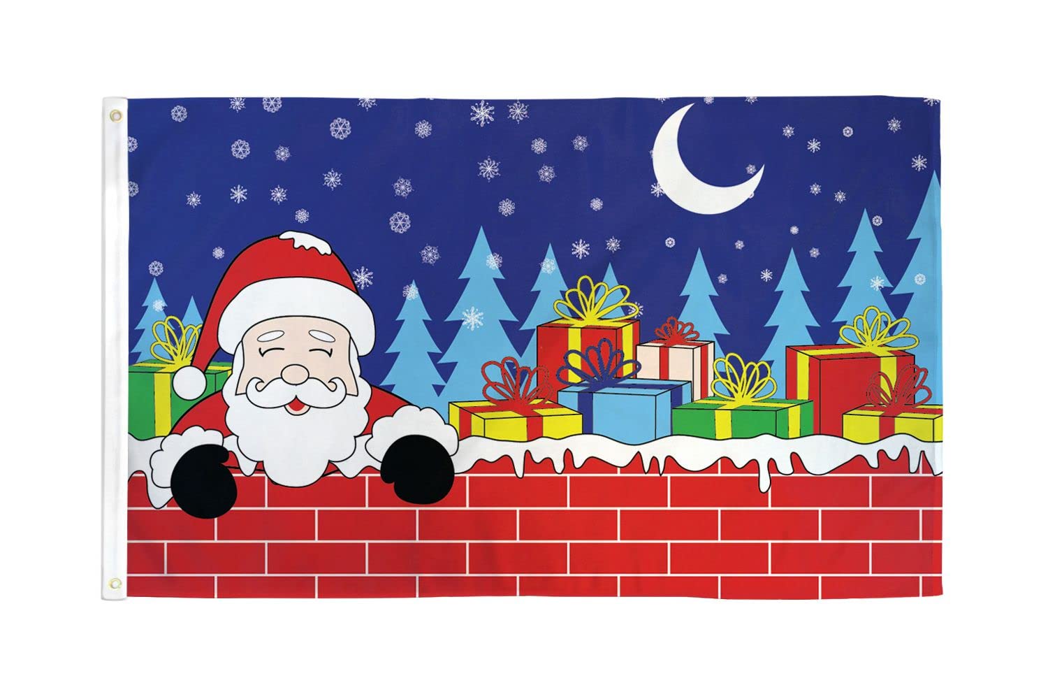 AZ FLAG - Christmas Eve Santa Flag - 3x5 Ft - 100D Polyester Christmas Banner with Two Metal Grommets - Fade Resistant - Vivid Colors - 3' x 5' Feet - 150x90 Cm