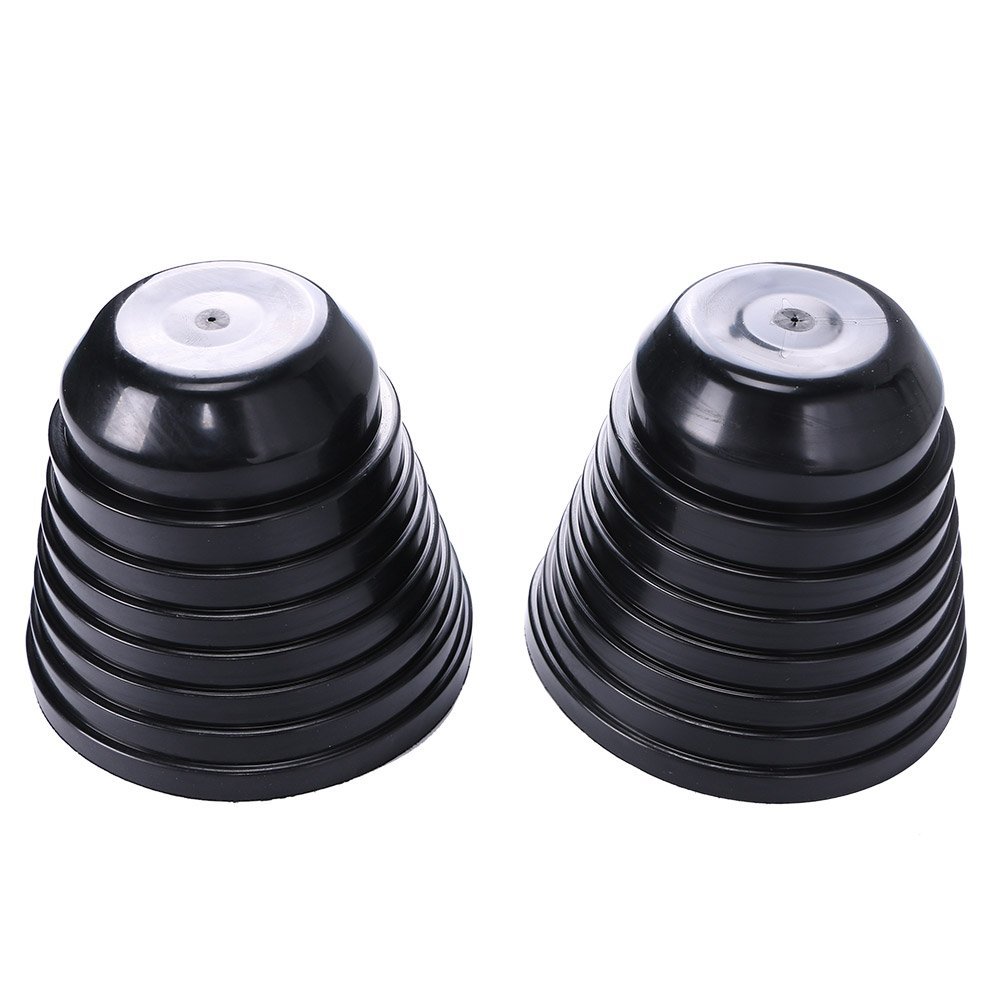 Photo 1 of HUIQIAODS Universal Housing Dust Covers for LED Headlight Bulb Universal Adjustable Rubber Seal Cap Fit Head Light H1 H3 H4 H7 H11 H13 9005 Pack of 2