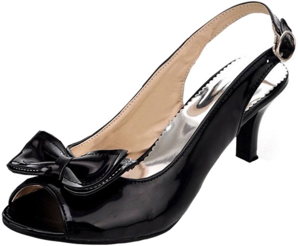 RAZAMAZA Women's Bowknot Peep Toe Sling Back Sandals