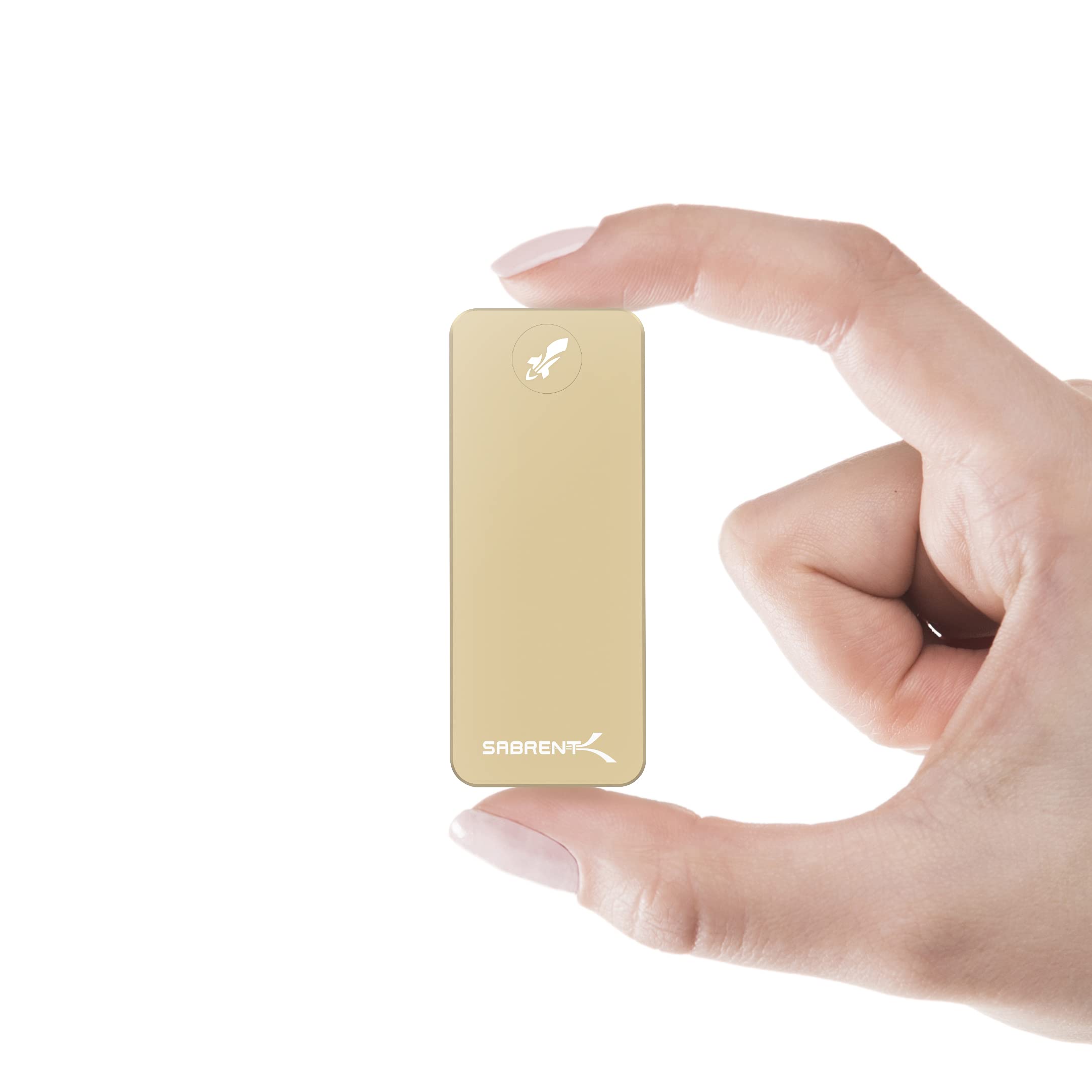 SABRENT 512GB Rocket Nano External Aluminum SSD (Gold) (SB-512-NANO-GLD)