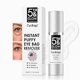 CyaBags - Instant Puffy Under Eye Bag Remover Cream for Women - Vitamin C | Eyebag Serum, 7 Minute Formula, Hyaluronic Acid and Arnica, Easy Morning Application, Cruelty-Free, 1 oz Bottle