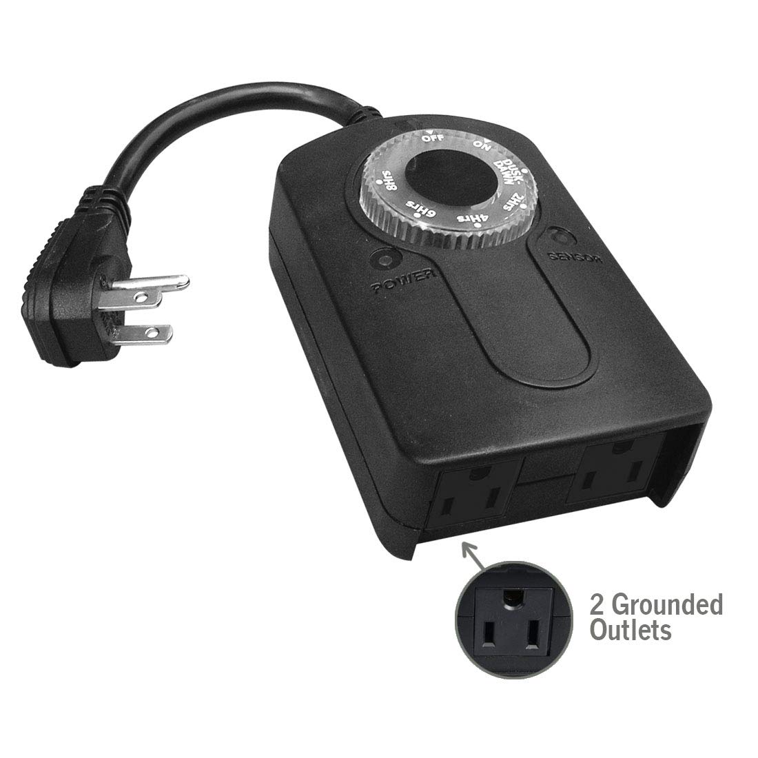 HomeHopes Outdoor Light Timer Outlet Waterproof, Christmas Lights Timer Outlet Switch, Electrical Outlet Timers Programmable Outdoor: Industrial & Scientific