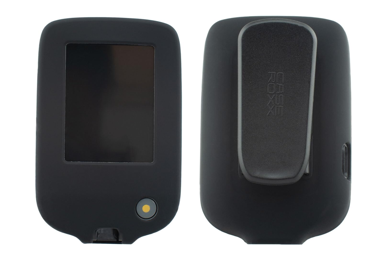 caseroxx Silicone-Case compatible with Freestyle Libre 3 made from silicone, case with or without belt clip in black