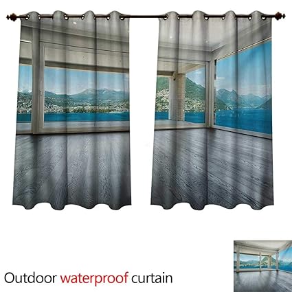 Amazon Com Williamsdecor Landscape Outdoor Balcony Privacy