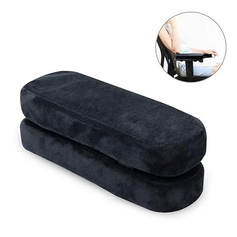 Womdee Armlehnenpolster, 2 Stück Bürostuhl-Armpolster mit ergonomischem Memory-Schaum für Unterarmdruckentlastung