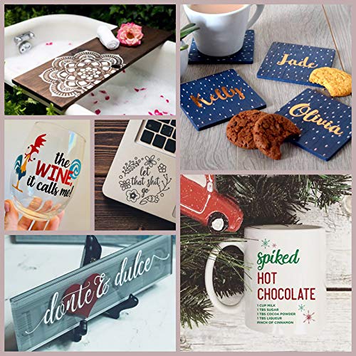 HTVRONT Black Permanent Vinyl for Cricut 12" x 50 FT Black Vinyl Roll