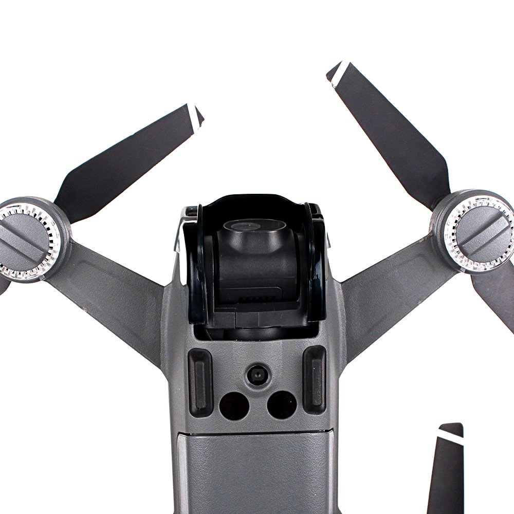 SHiZAK Camera Lens Anti-Glare Sunshade Gimbal Sun Hood Shield Guard Cover Lens Hood Lens Guard Protector for DJI Spark Drone (Black)