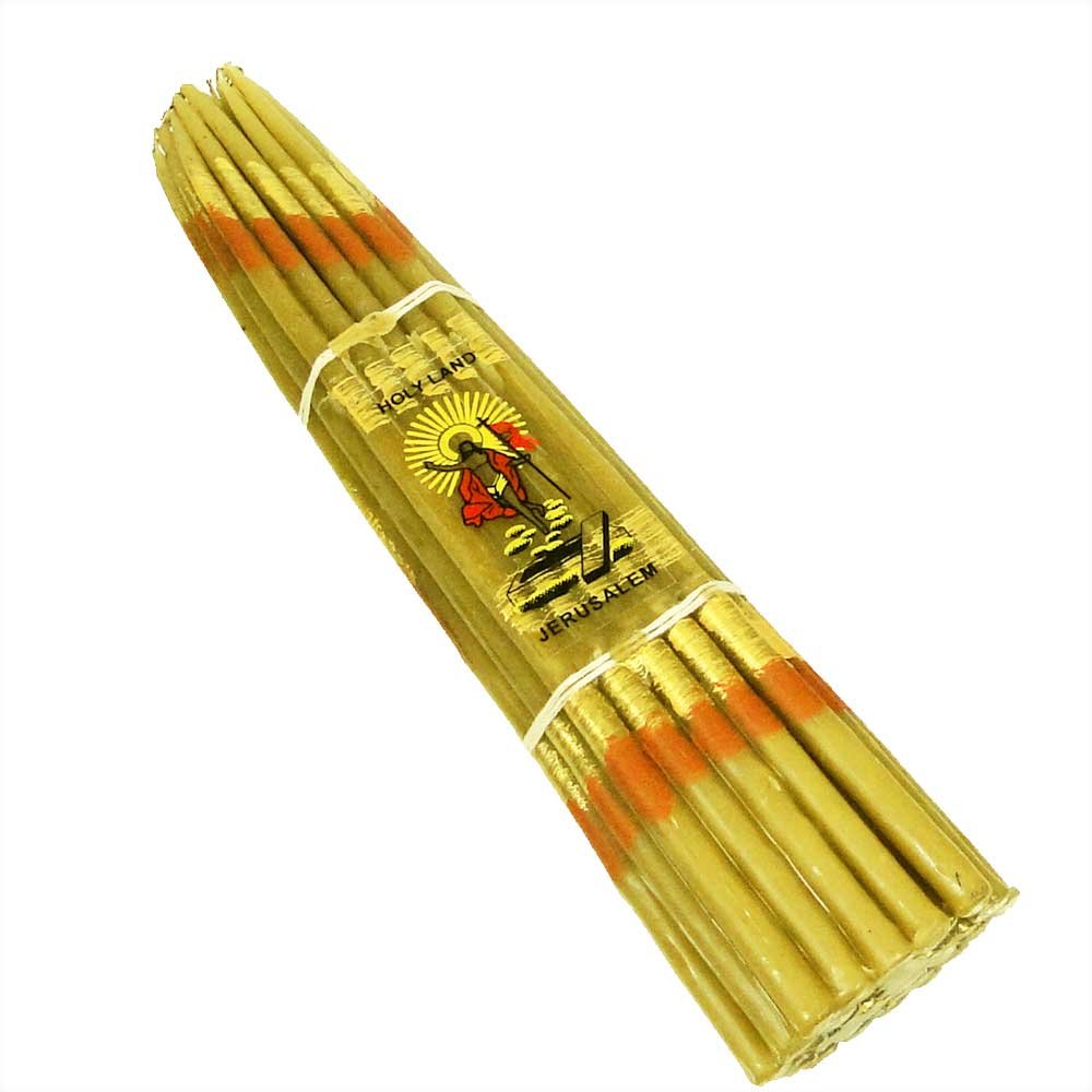 NKlaus Altar Candles Ritual Candles Jerusalem 33er Candle NEW Yellow 36312