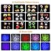 COMLIFE Christmas Decoration Projector Lights with 12 Slides 10 Colors for Holidays, 2 in 1 Decorative Water Wave Light Waterproof Outdoor Indoor Landscape Lights for Xmas Wedding Birthday Party