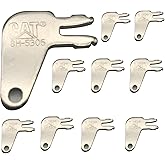Ignition Keys, 10 Pack 8H5306 Master Disconnect Key for Caterpillar CAT Equipment Battery Disconnect and Older Ignitions