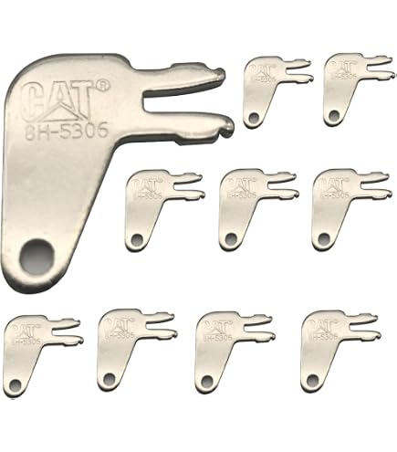thumbnail image 2 of 5-Pack Ignition Keys For Caterpillar CAT Heavy Equipment – Style 5P8500 – Direct Replacement 2 of 6
