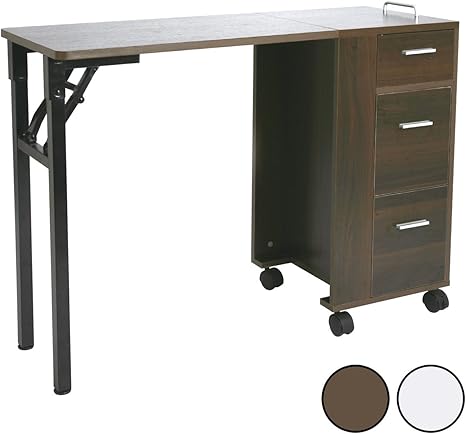 Amazon Co Jp エトゥベラ 折りたたみ ネイルテーブル Mo1 ブラウン