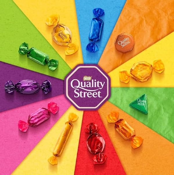 NESTLE QUALITY STREET ASSORTED MILK AND DARK CHOCOLATES & TOFFEES TIN 813G (PACK OF 1)