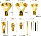 NORTHERN BROTHERS Heavy Duty Picture Hooks 130 Pieces Nails for Walls view 4