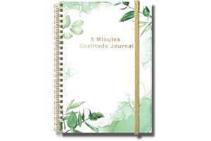 TIANKOOL The gratitude daily journal - A5 Undated Daily Gratitude Journal for Happiness, Affirmation, Mindfulness, Reflection & Self Care, Simply Guided Daily Affirmation Journal - Self Care Journal for Women & Men