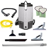 ProTeam ProVac FS 6 Commercial Backpack Vacuum with ProBlade Hard Surface and Carpet Tool Kit, 6 qt.