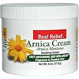 Real Relief Arnica Cream 4 oz Soothing Cream (Pack of 1)