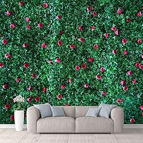 Wall Mural Garden Lawn Green Grass Natural Scenery Removable Self-Adhesive Large Wallpaper - 66x96 inches