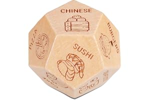 Anniversary Christmas Date Night Gifts for Wife Husband Men Women Valentines Birthday Wood Food Dice Gifts for Him Her Boyfri