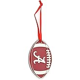 Alabama Crimson Tide Metal Football Christmas Ornament