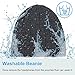 Qshell Winter Trendy Short Wireless Bluetooth Beanie Hat Cap for Men Women with Stereo Headphones Headsets Speakers Hands-free Call for Outdoor Sports Gym Skiing Skating Walking,Christmas Gifts - Gray