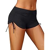 Holipick Women Swim Shorts Tummy Control Swim Bottoms Boyleg Swimsuits Shorts Bathing Suit Bikini Bottoms