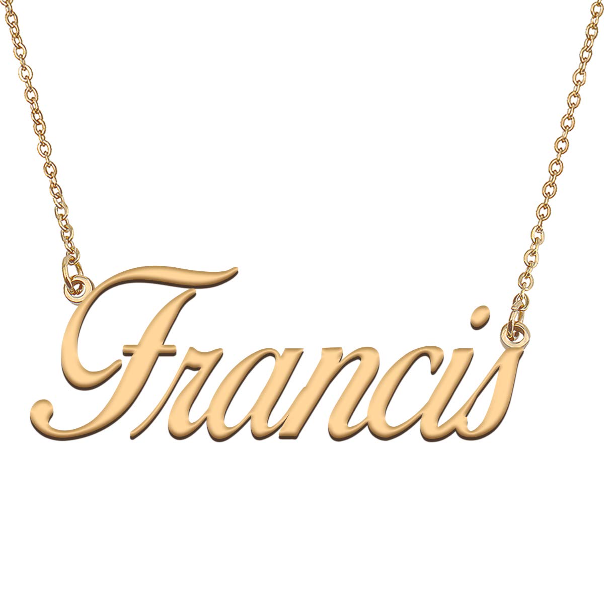 HUAN XUN Customized Custom Simple Any Name Necklace