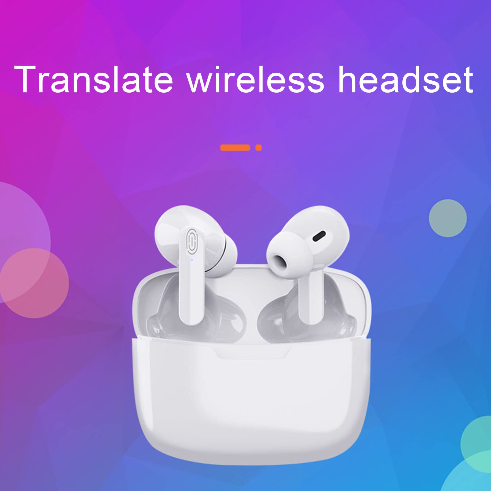 Zunate Y113 Earbuds Language Translator, Supports 114 Languages 3 Translation Modes, Voice Language Translator with Bluetooth, for Business Travelling(White)