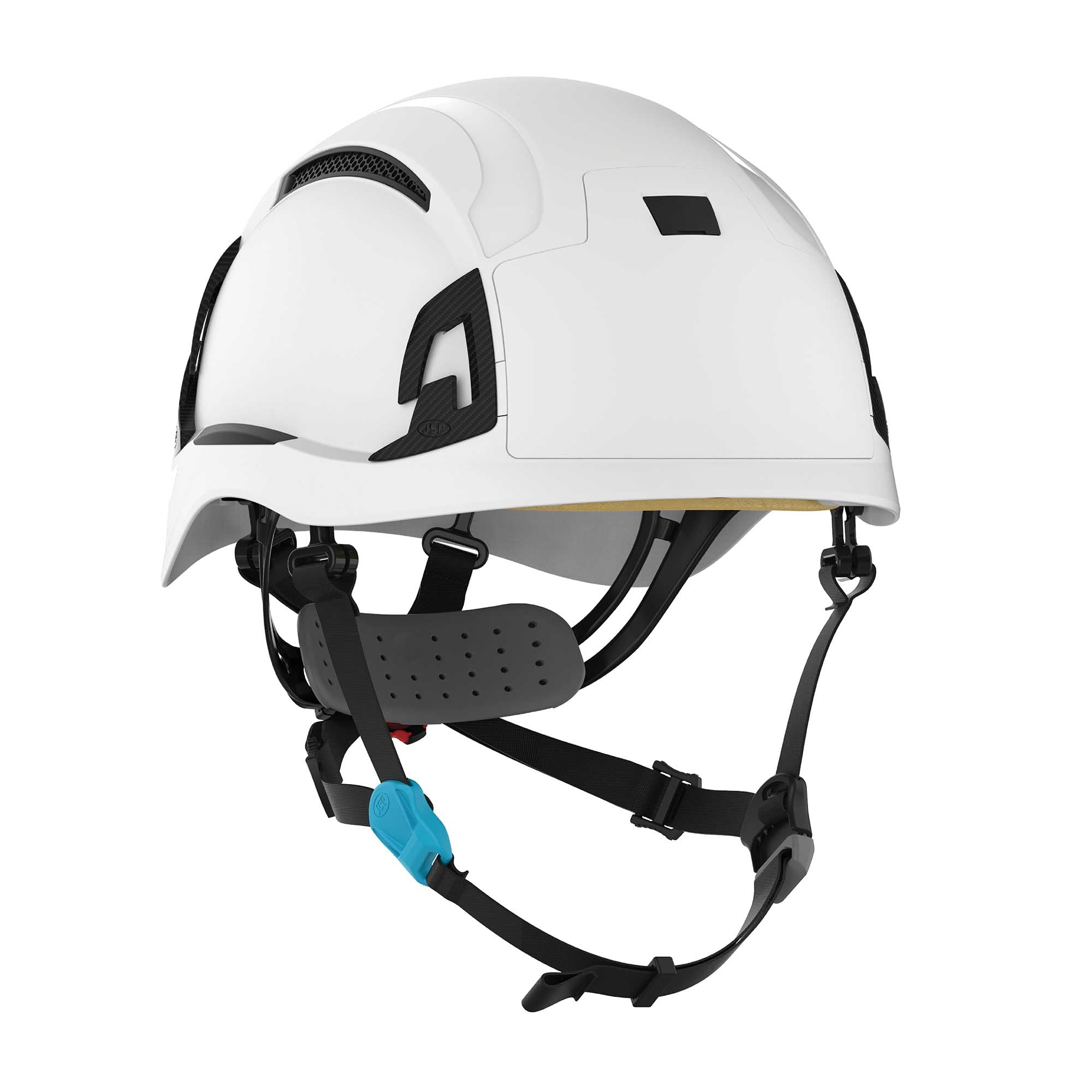 JSP EVO ALTA SKYWORKER Mountaineering-style Safety Helmet Hard Hat - White - Vented - Wheel Ratchet - All-Round High Impact Head Protection - Adjustable 4-point Chinstrap - EN 12492 & EN 397