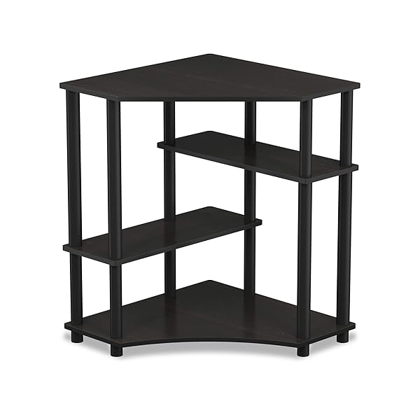 FURINNO TURN-N-TUBE DESK, GAMING DESK WITH SHELVES, CORNER...