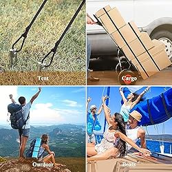 Bungee Cords with Carabiner, 72 Inch Long Heavy