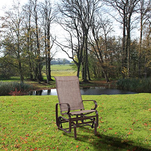 PHI VILLA Swing Glider Chair Patio Rocking Chair Garden Furniture