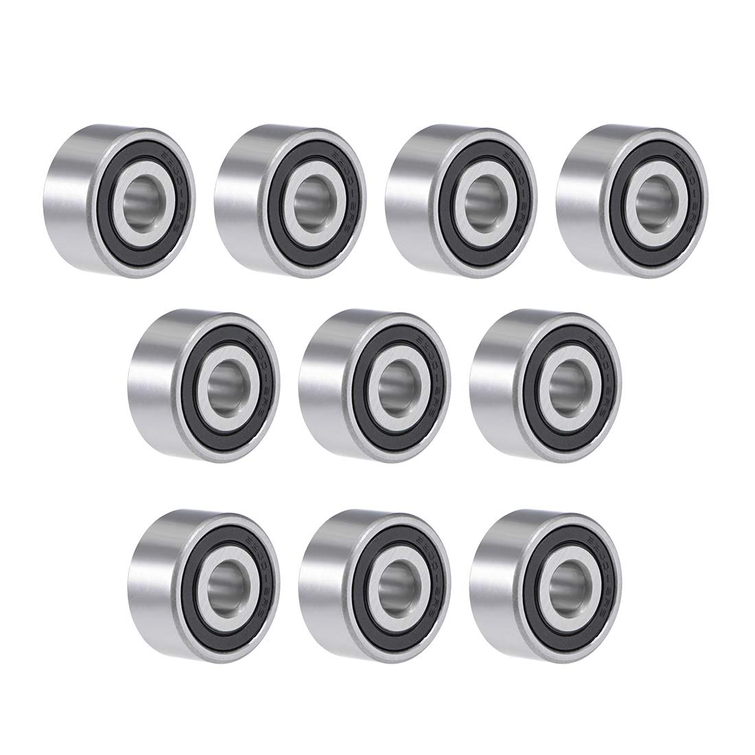 uxcell 3200-2RS Angular Contact Ball Bearing 10X30X14.3mm Sealed Bearings 5200-2RS 5pcs