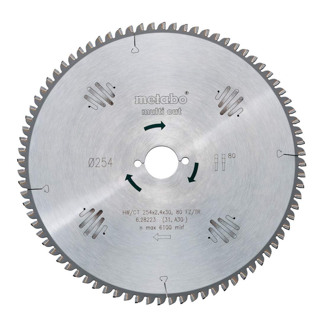 Metabo 628063000 HW/CT 216X30.64FZ/TZ Circular Saw-Blade , Green