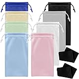 TKYZMS 8-Pcs Eyeglass Pouch Set with 2 Microfiber
