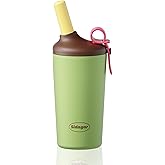 Sidagar 16 oz Coffee Tumbler, Stainless Steel Leak proof Travel Mug, Insulated Coffee cup with Lid and Straw, Drinks Flask for Women green