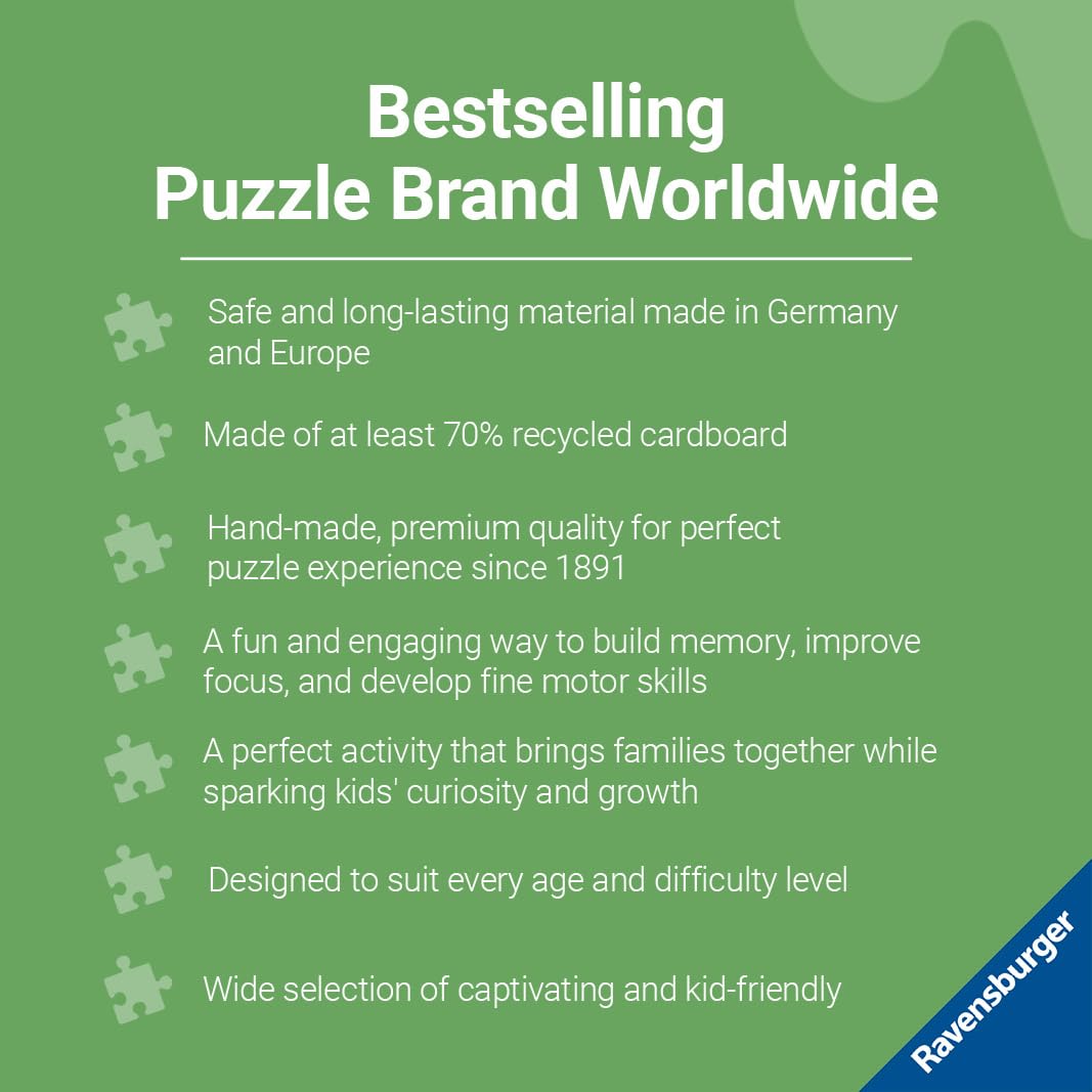 Ravensburger Monster House Party 100 Piece XXL Halloween Puzzle for Kids - Every Piece is Unique, Pieces Fit Together Perfectly