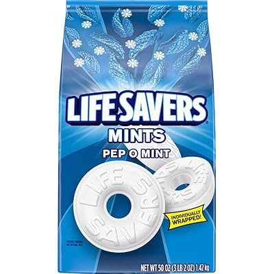 Life Savers Pep O Mint Hard Candy, 50-Ounce Party Size Bag