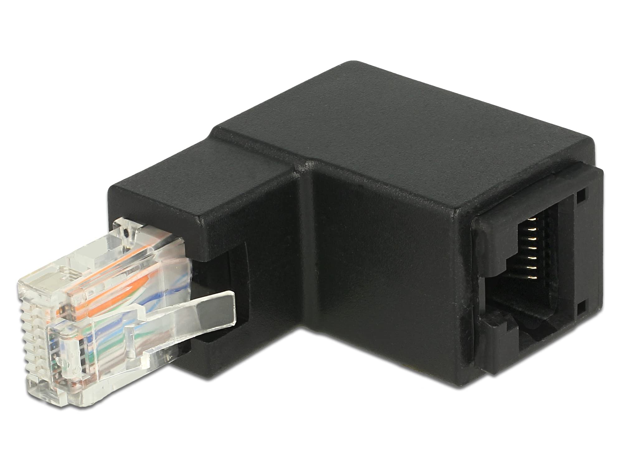 DeLOCK 86424 - Network Adapter RJ45 Male/Female Top Angled Cat.6 UTP, 86424