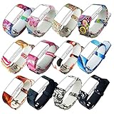 KisFace for Fitbit Charge 2 Replacement Elastomer Bands, Accessories Wristbands Small Large Photo Printing Series with Various Topics