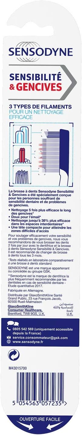 Sensodyne Medium Sensitivity & Gum Toothbrush for Gentle Cleaning of Sensitive Teeth Dental Sensitivity - Image 3
