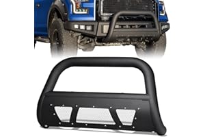 Stehlen 714937183032 Compatible With 2007-2021 Toyota Tundra 3" Studded Mesh Series Bull Bar - Matte Black