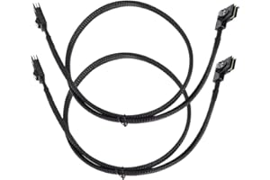 Saihisday Internal Mini SAS Cable, Mini SAS SFF-8087 to Right Angle SFF-8087 Cord, 90 Degree Right Angle SAS-A SAS-B SATA Cab