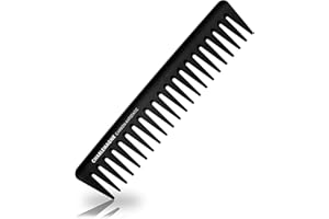 Charlemagne Wide Tooth Comb Men - Detangling Comb - Tames Unruly Strands - Enhances Curls - Texturizing Tool - Styling Tool for Slick Back Hair