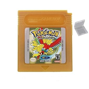 Amazon Com New Pokemon Gold Version Game Cartridge Card For Nintendo Gameboy Color Gameboy Advance Sp Reproduction Version Video Games