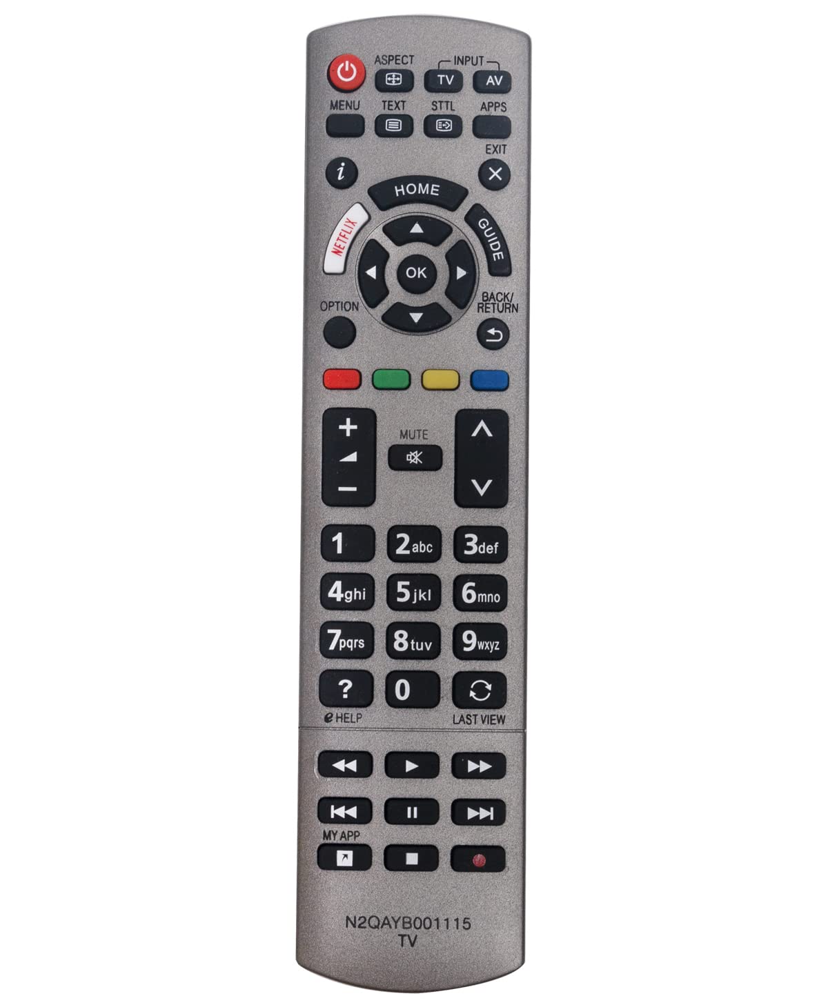 Replacement Remote N2QAYB001115 Suitable for Panasonic LED TV TX-65EX610E TX-65EX613E TX-65EX700B TX-65EX700E TX-65EX703E TX-65EX730E TX-65EX750B TX-65EX780E TX-65EXM715 TX-65EXW734 TX-75EX750B