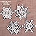 Partybus Wooden Christmas Tree Ornaments 40 Pcs, Small Blank Unfinished Wood Snowflake Cutouts Slices Set to Paint for Holiday Home Decorations, Rustic Xmas Gift Tags for Kids Art & Crafts DIY