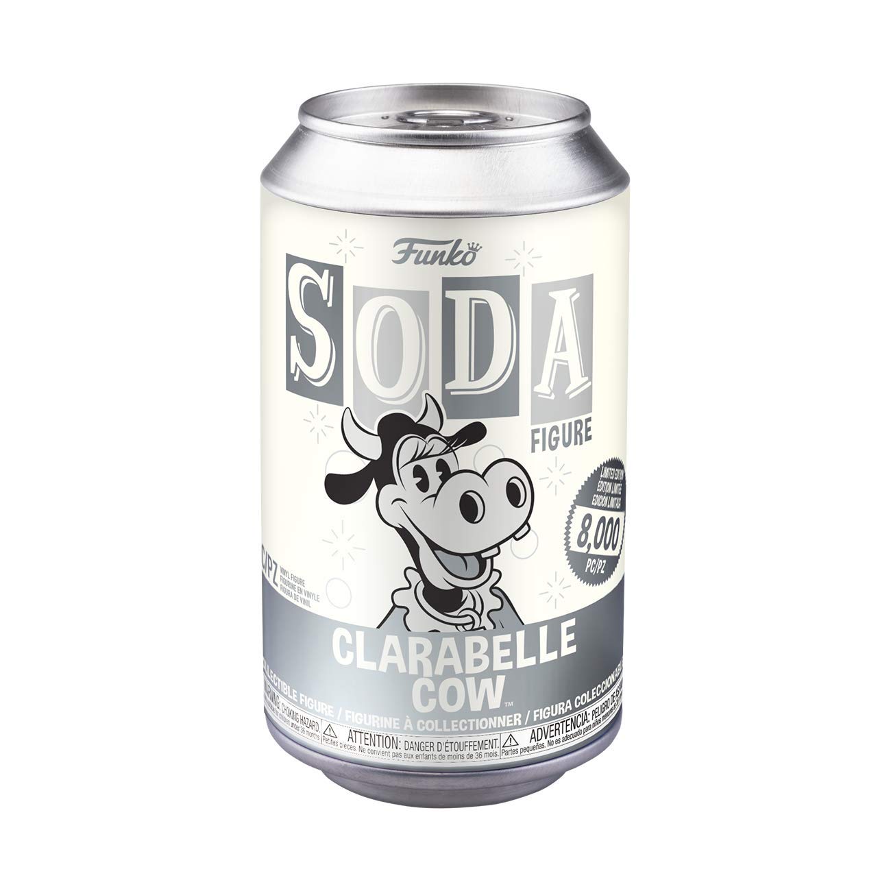Funko Vinyl SODA, Disney, Clarabelle Cow, 1/6 Odds for Rare Chase Variant, Mickey Mouse, Collectable Vinyl Figure, Gift Idea, Official Merchandise, Toys for Kids & Adults, TV Fans