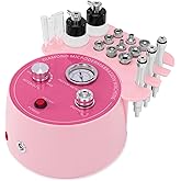 Diamond Micro-Dermabrasion Machine, Yofuly 3 in 1 Professional Dermabrasion Facial Machine with Two Spray Bottle and Vacuum Tube, Exfoliation Skin Care Face Beauty Device for Salon Spa Home Use, Pink